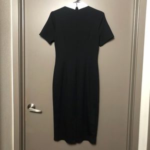 Asos black dress with white collar